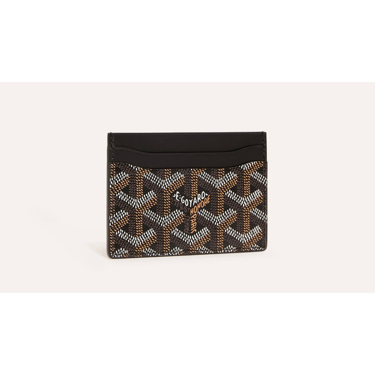 Goyard Saint Sulpice Card Holder black & tan