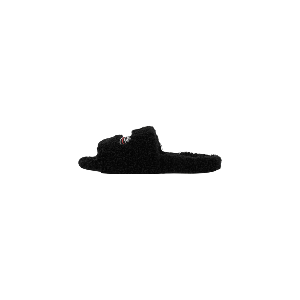 Balenciaga Furry Slide - Jet Black-Premium Legacy Streetwear